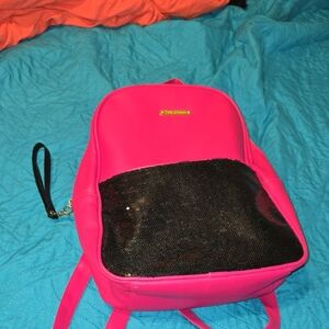 Juicy Couture Pink and Black Backpack